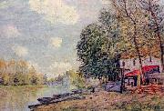 Alfred Sisley Der Loing in Moret oil painting